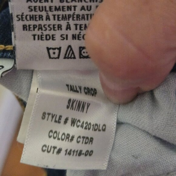 Hudson Tally Crop Skinny Jeans In Encounter Size 28 - Picture 10 of 11